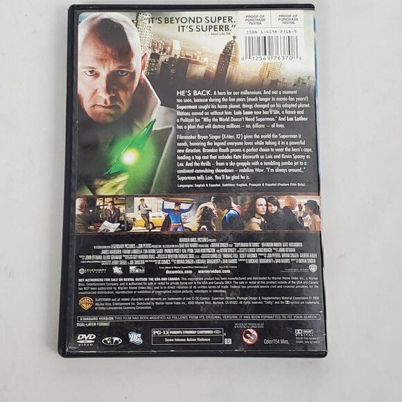 Superman Returns (2006 Film) Action/Adventure [DVD] - Picture 3 of 3